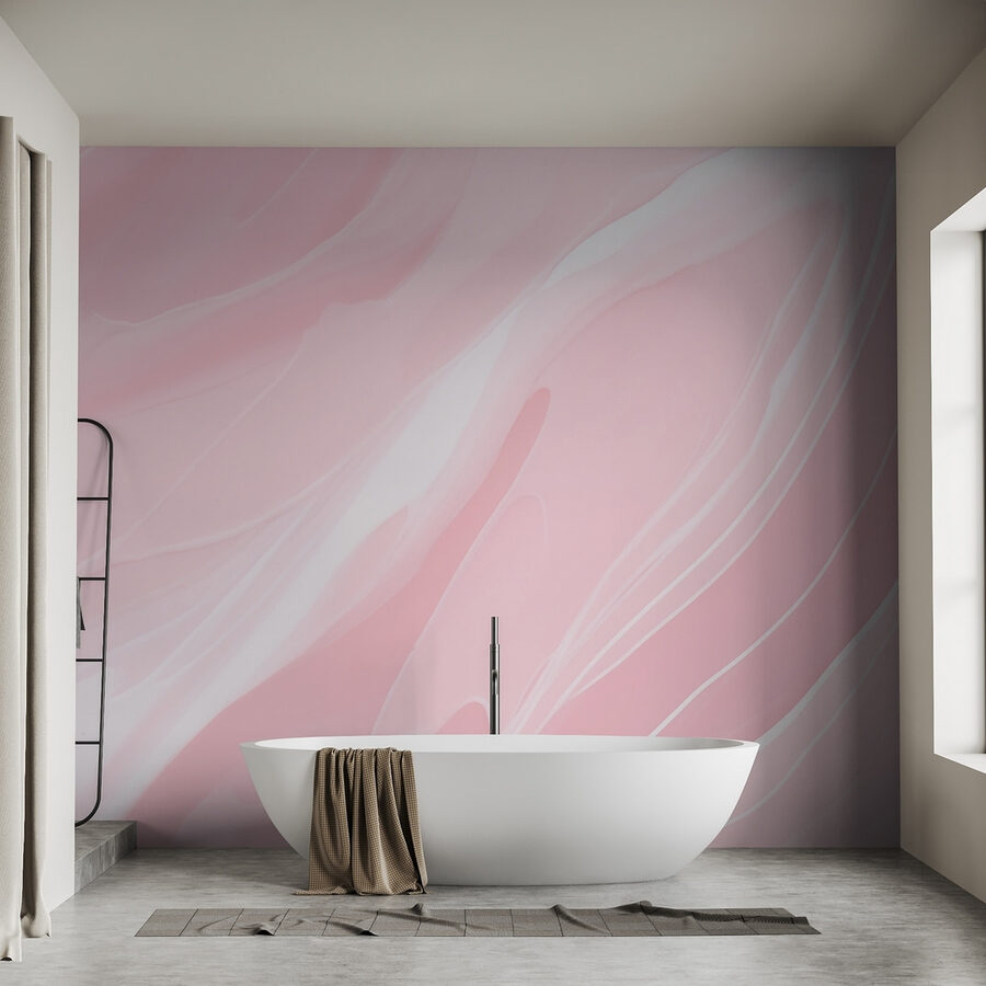 Tourbillons roses et blancs