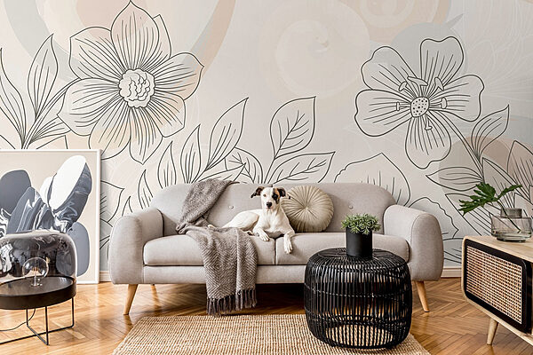 Dessin de fleurs et de feuilles Dessin de fleurs et de feuilles