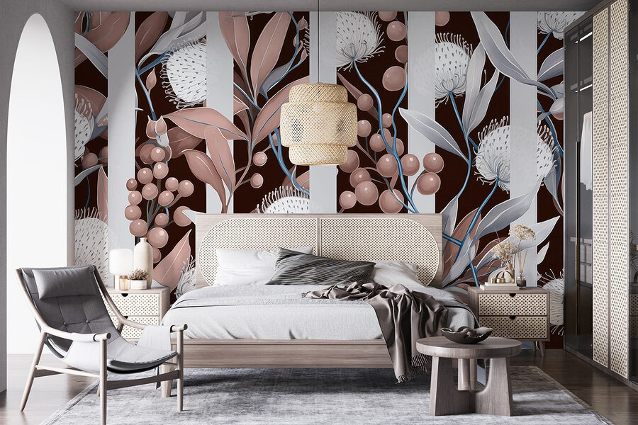 Papier peint Gros plan sur des fleurs