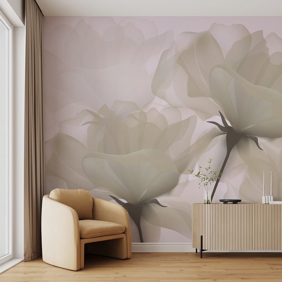 Groupe de fleurs blanches