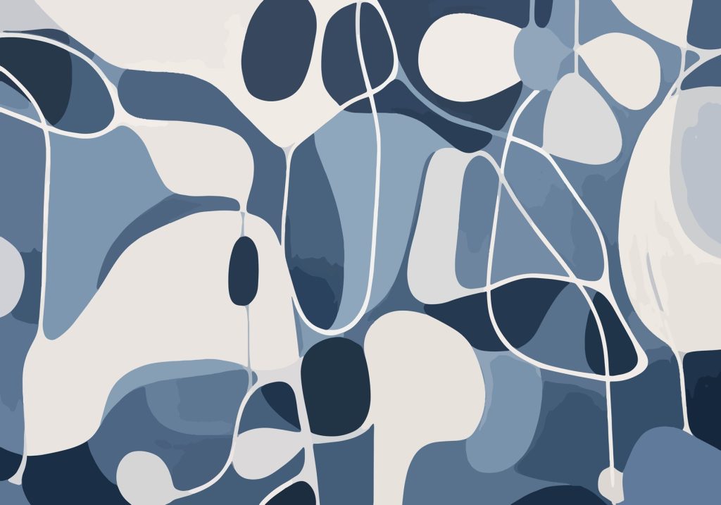 Motif bleu et blanc Motif bleu et blanc
