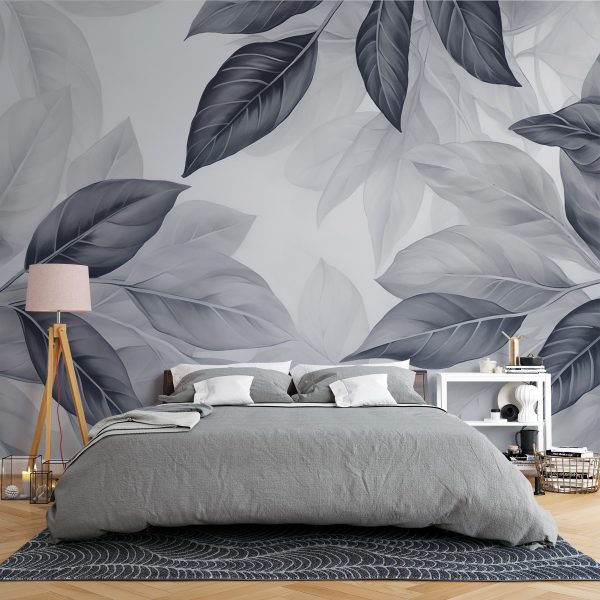 L'élégance des motifs de feuilles monochromes L'élégance des motifs de feuilles monochromes