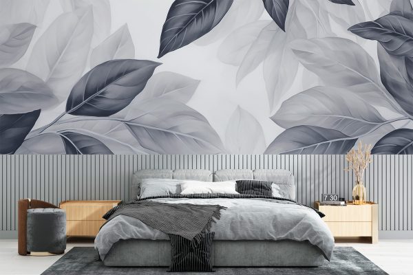 L'élégance des motifs de feuilles monochromes L'élégance des motifs de feuilles monochromes