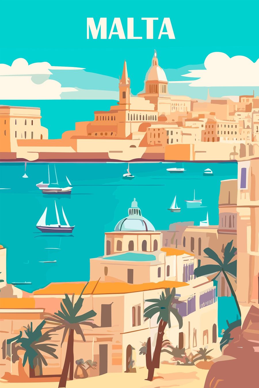 Ville avec des bateaux dans l'eau