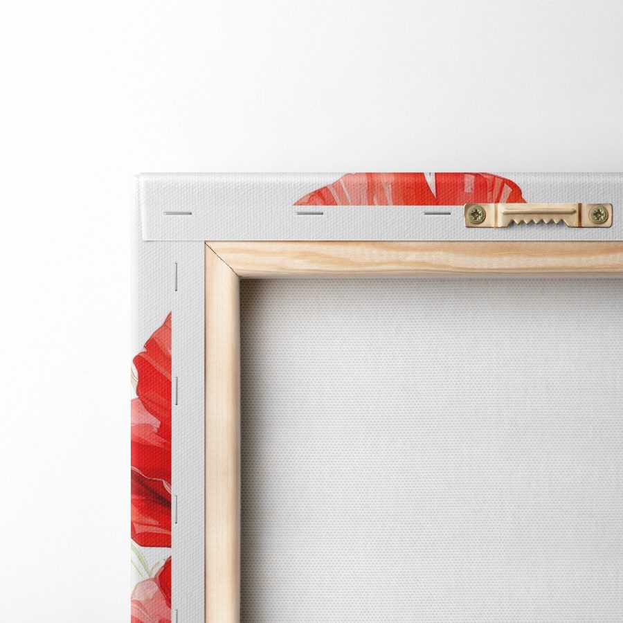 Peinture de fleurs rouges