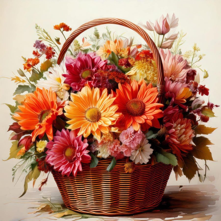Panier de fleurs Panier de fleurs