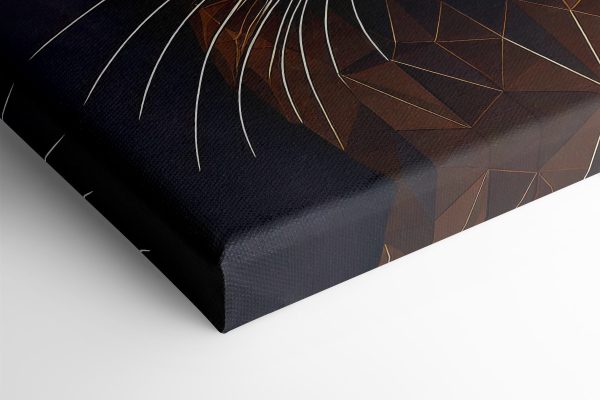 Cat with a low poly design