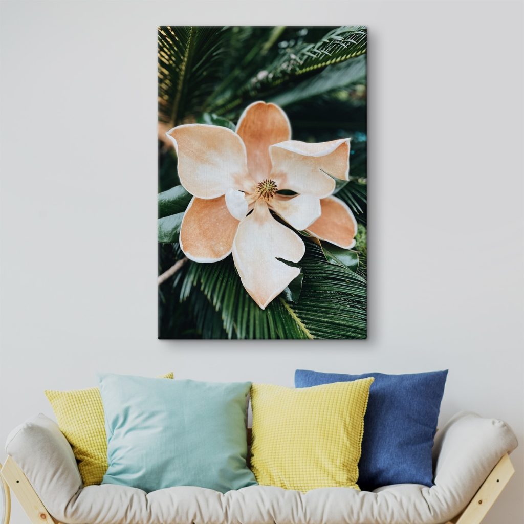 Tropical bloom in lush greenery Tropical bloom in lush greenery