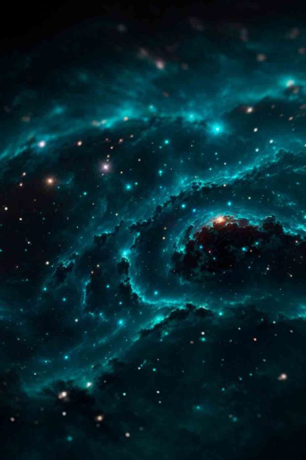 Galaxie dans l'espace avec des étoiles Galaxie dans l'espace avec des étoiles