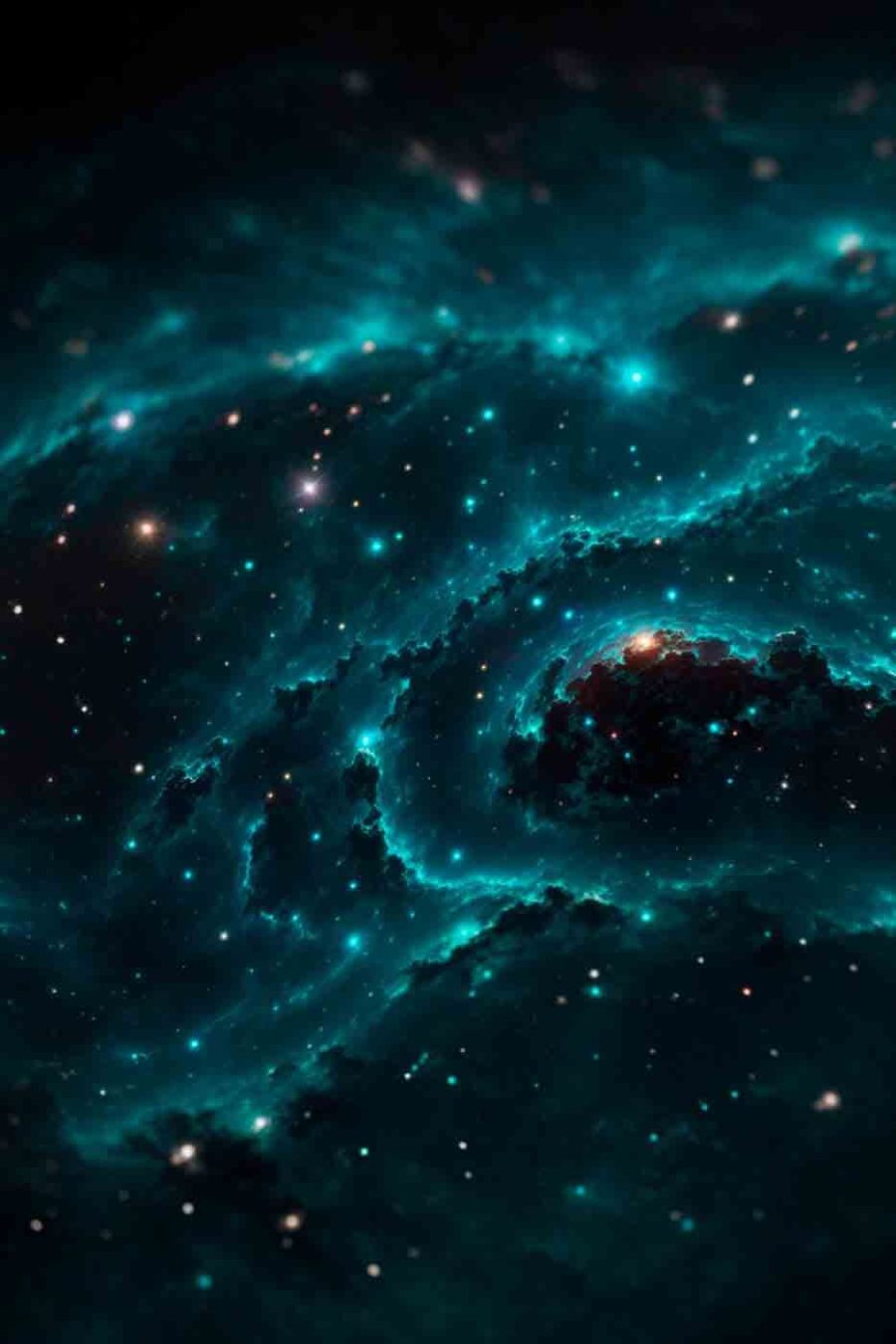 Galaxie dans l'espace avec des étoiles Galaxie dans l'espace avec des étoiles