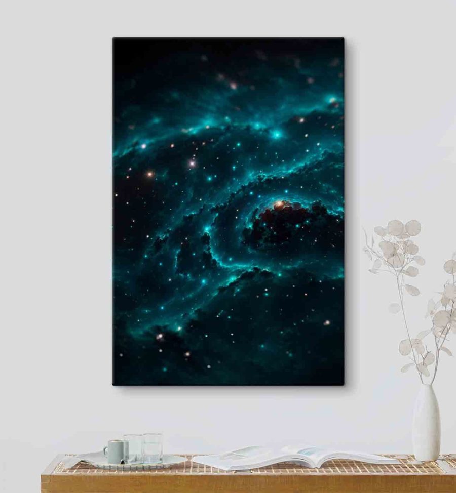 Galaxie dans l'espace avec des étoiles Galaxie dans l'espace avec des étoiles