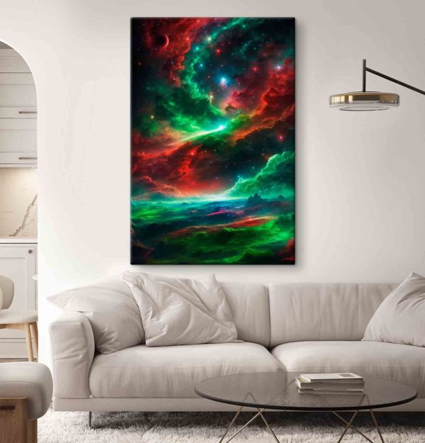 Nuages colorés et étoiles dans le ciel Nuages colorés et étoiles dans le ciel