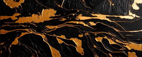 Elegant Ebony and Metallic Swirls Elegant Ebony and Metallic Swirls