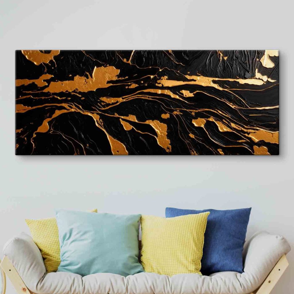 Elegant Ebony and Metallic Swirls Elegant Ebony and Metallic Swirls