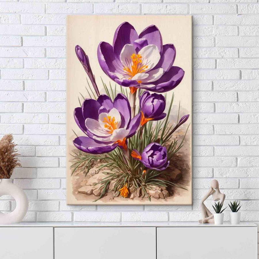 Fleur violette et blanche