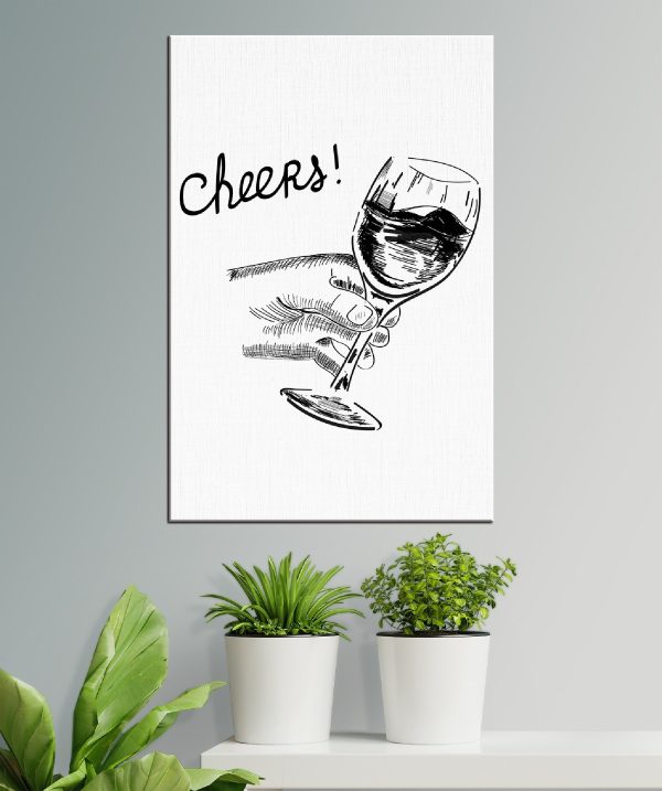 Main tenant un verre de vin Tableaux Main tenant un verre de vin