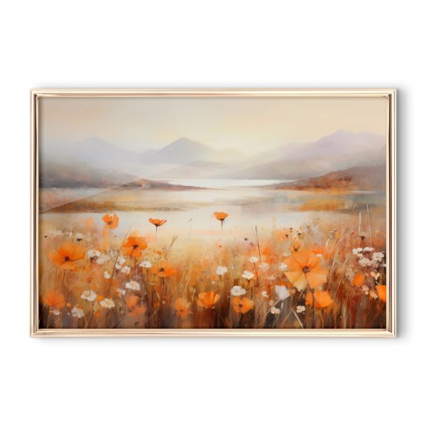 Peinture de fleurs dans un champ Peinture de fleurs dans un champ