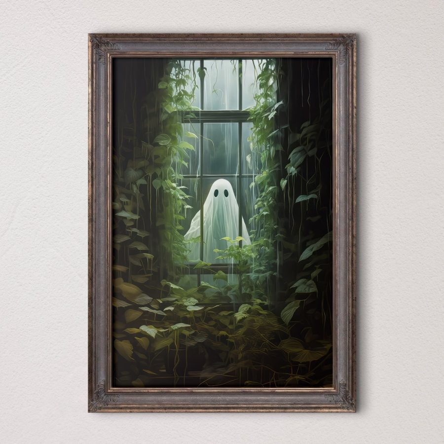 Fantôme dans une fenêtre