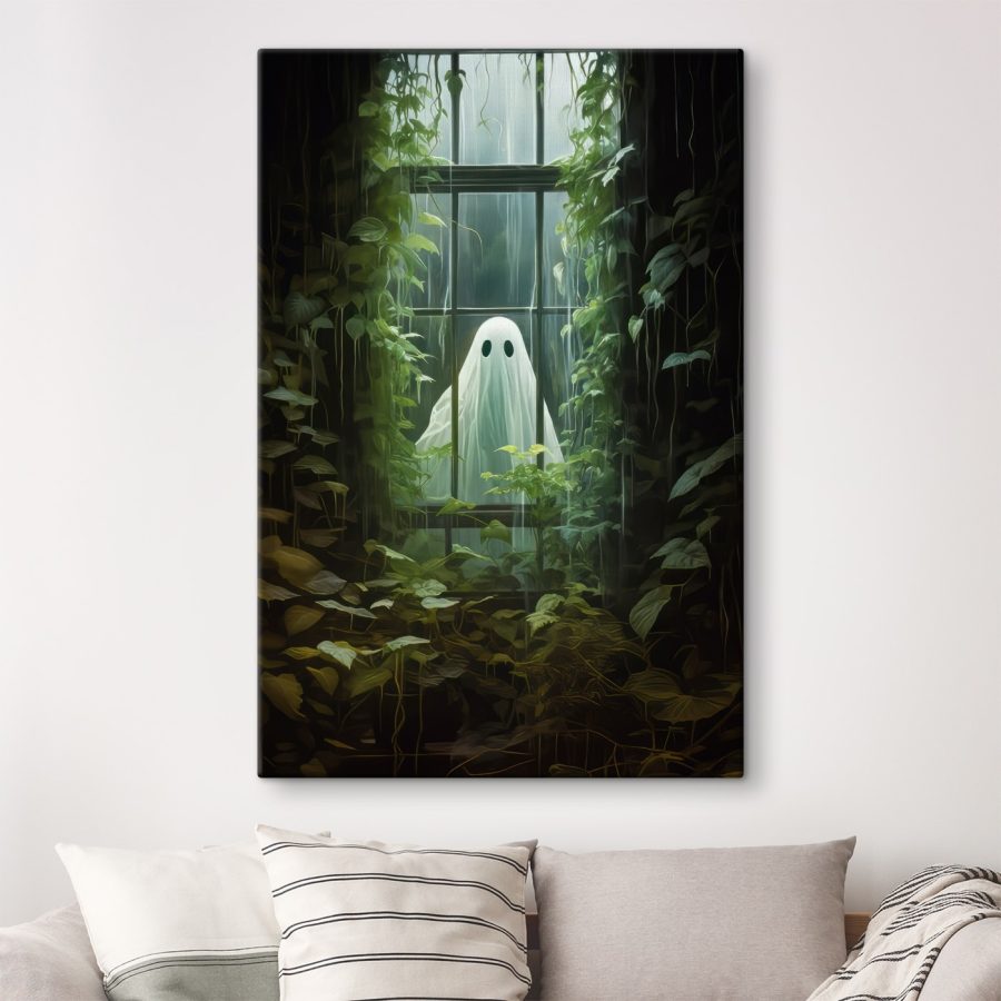 Fantôme dans une fenêtre