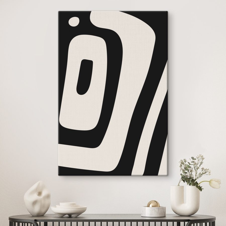 Objet rayé noir et blanc Objet rayé noir et blanc