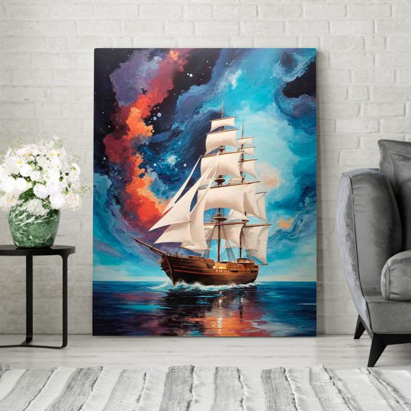 Peinture d'un bateau dans l'eau Peinture d'un bateau dans l'eau