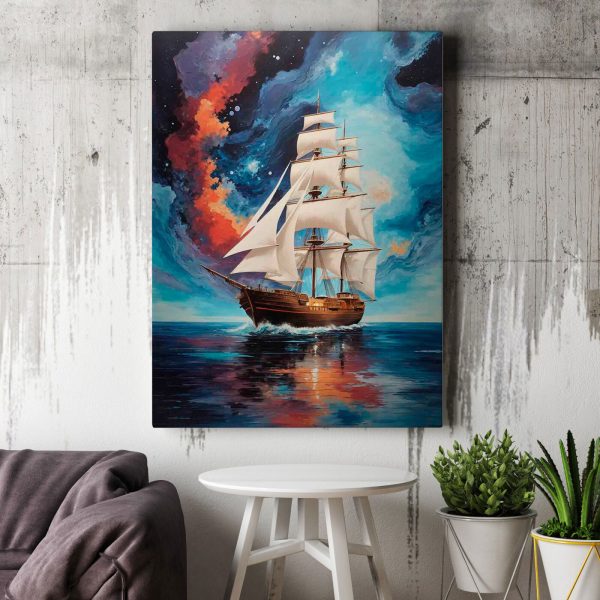 Peinture d'un bateau dans l'eau Peinture d'un bateau dans l'eau