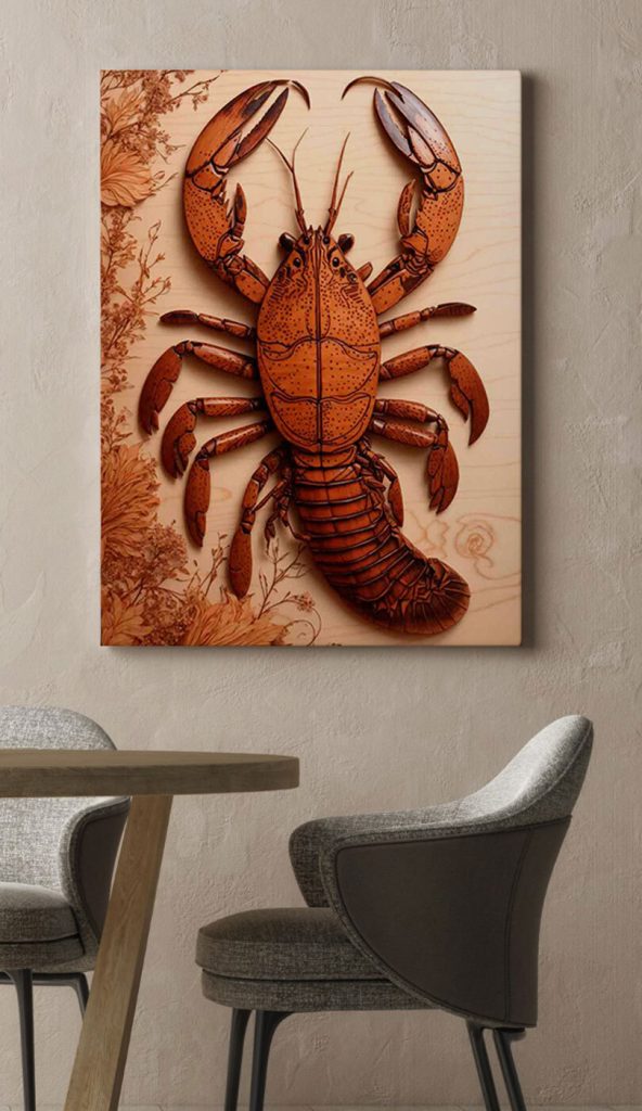 Lobster made out of wood Lobster made out of wood