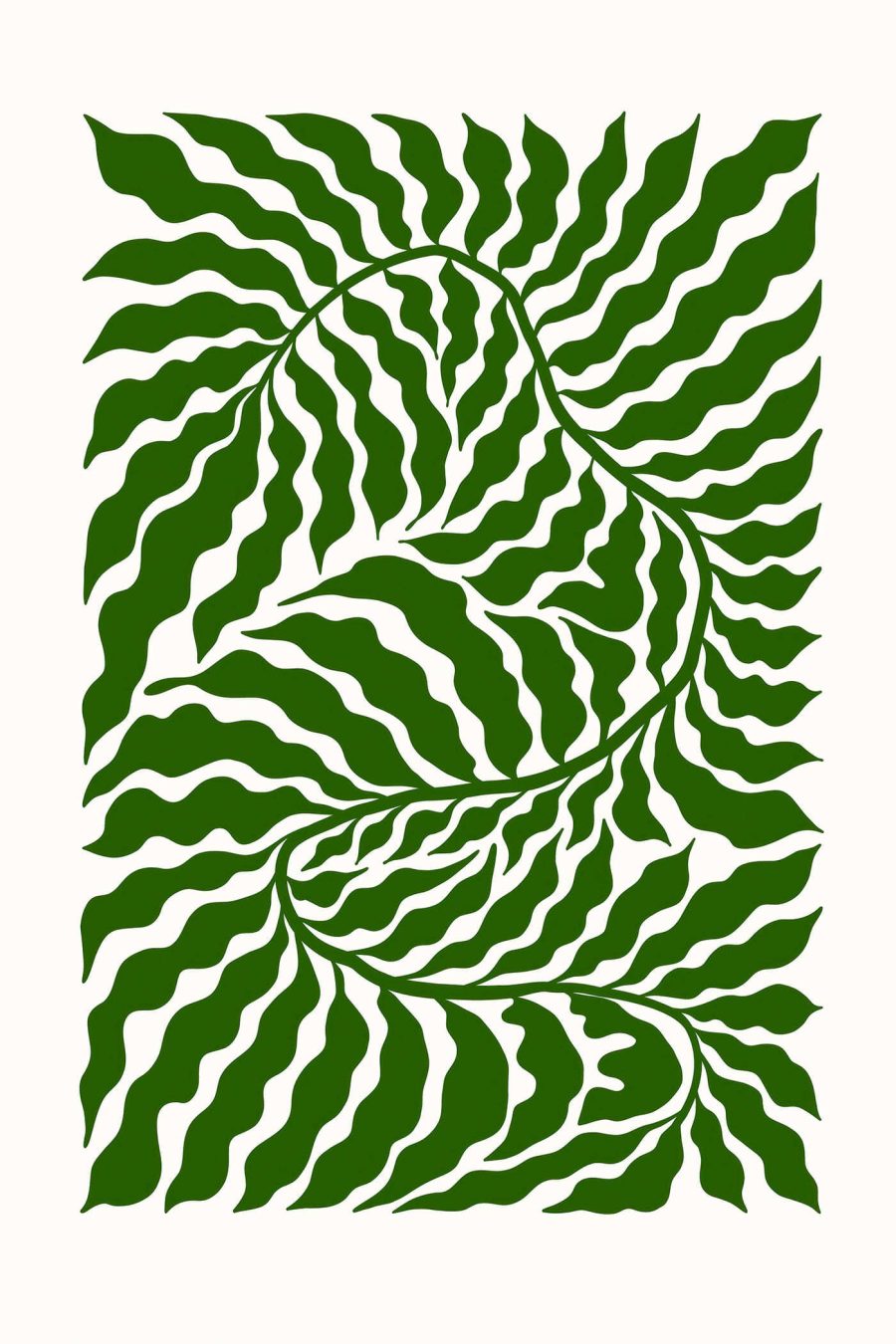 Motif vert et blanc