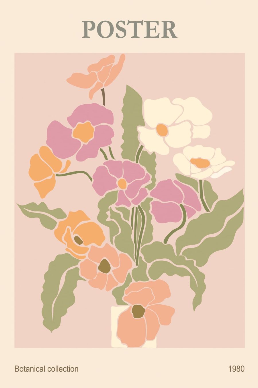 Fleurs vintage : L'élégance pastel