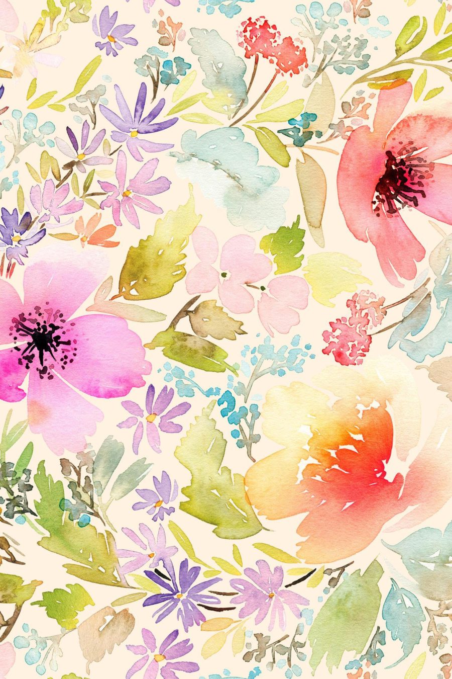 Aquarelle de fleurs Aquarelle de fleurs