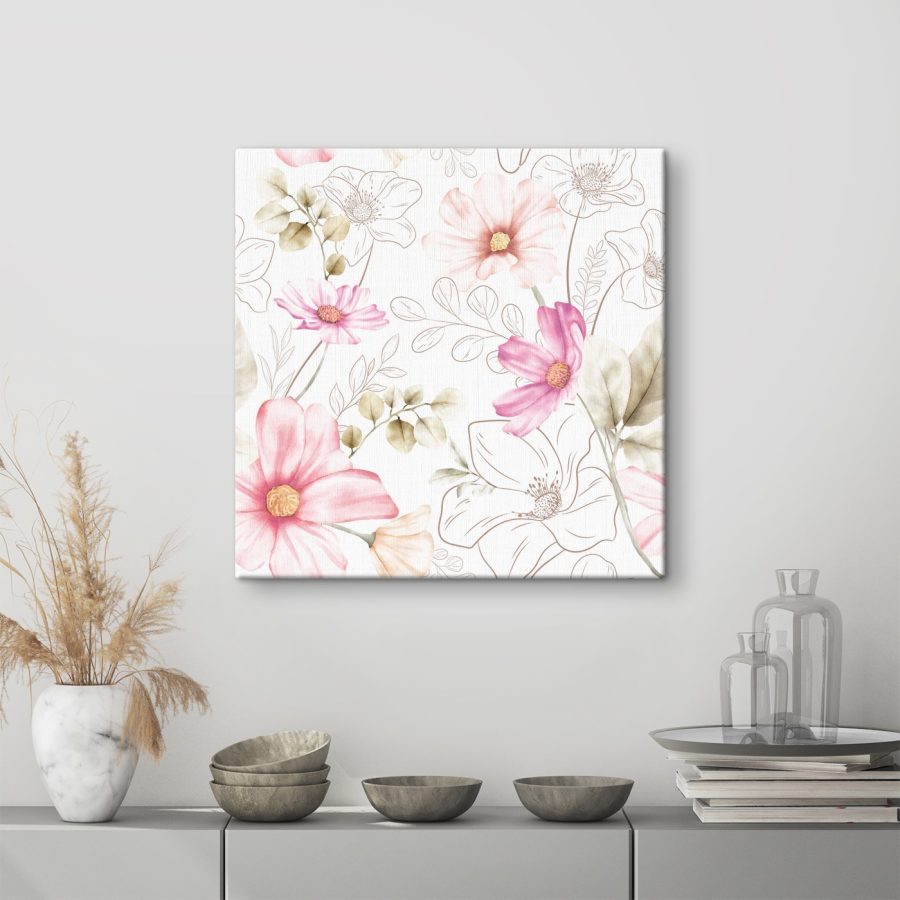 Des pastels doux dans une harmonie florale
