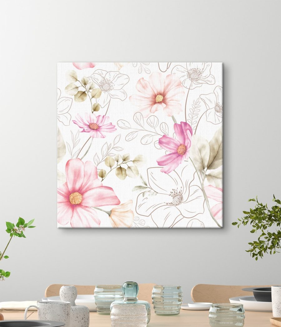 Des pastels doux dans une harmonie florale
