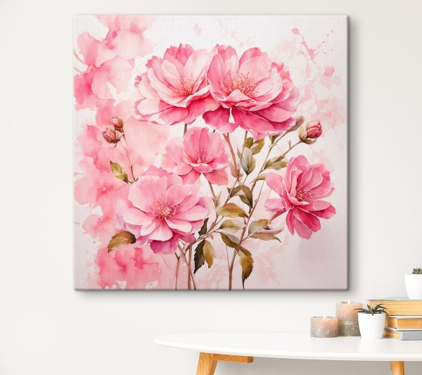 Peinture de fleurs roses Peinture de fleurs roses