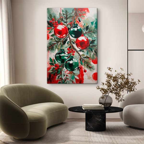 Peinture d'ornements sur une branche Peinture d'ornements sur une branche