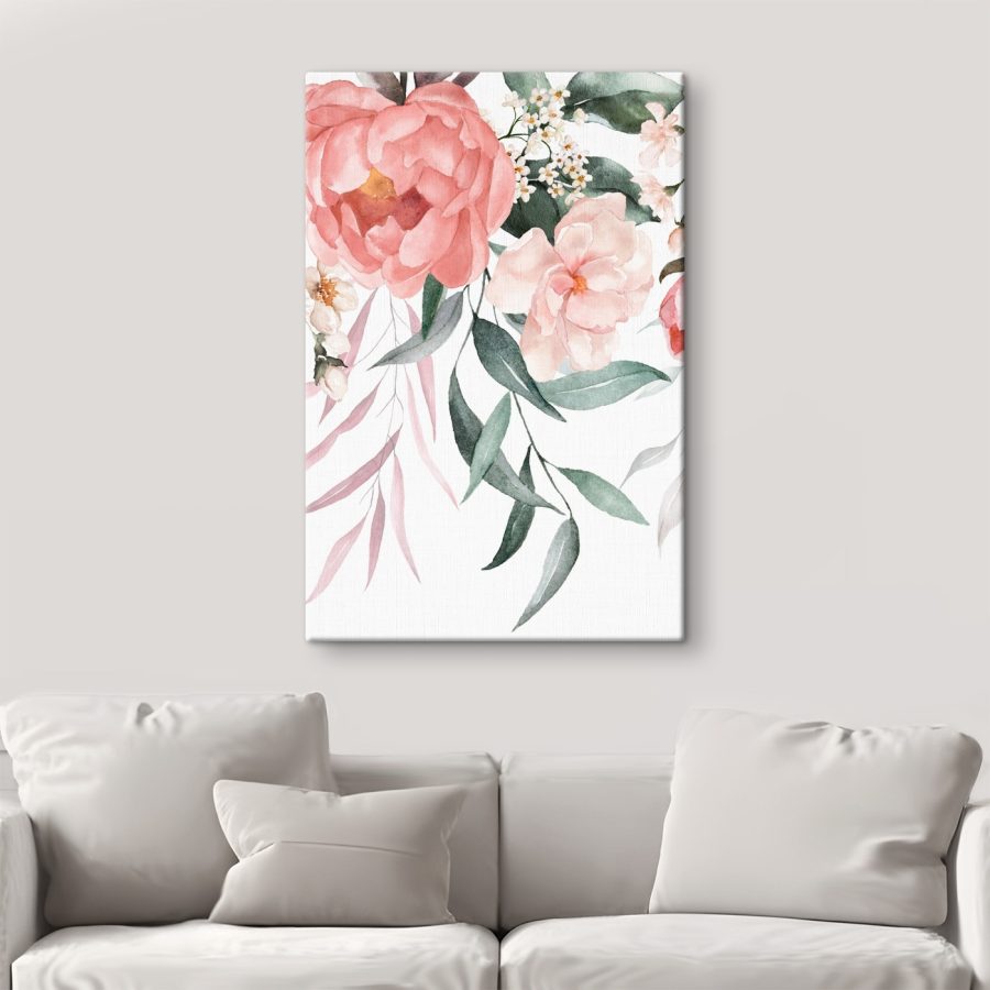 Les pastels doux dansent dans l'aquarelle