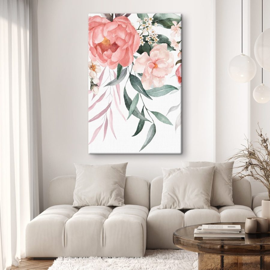 Les pastels doux dansent dans l'aquarelle