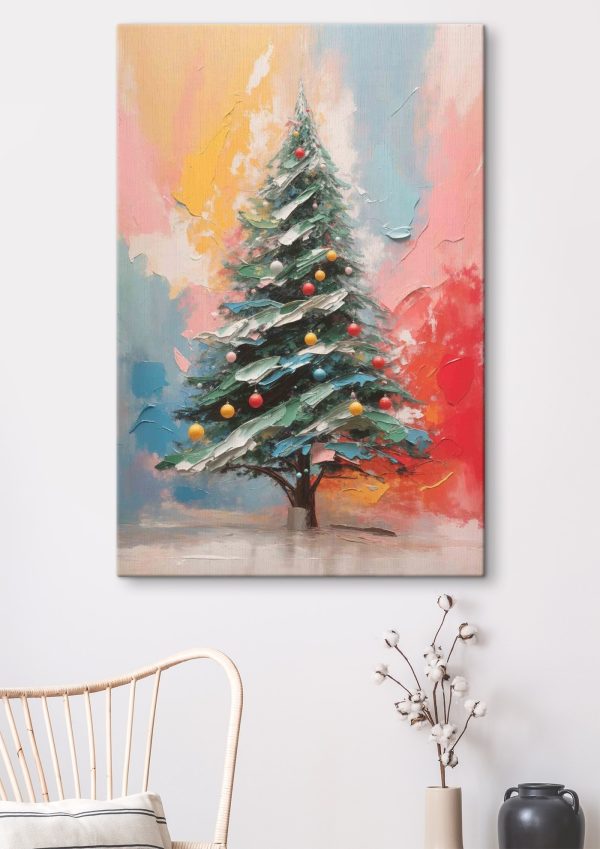 Peinture d'un arbre de Noël Peinture d'un arbre de Noël
