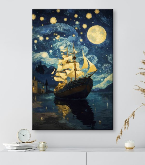 Peinture d'un bateau dans l'eau Peinture d'un bateau dans l'eau