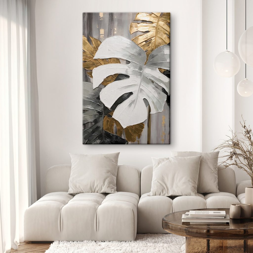 Elegant leaves in muted tones Elegant leaves in muted tones