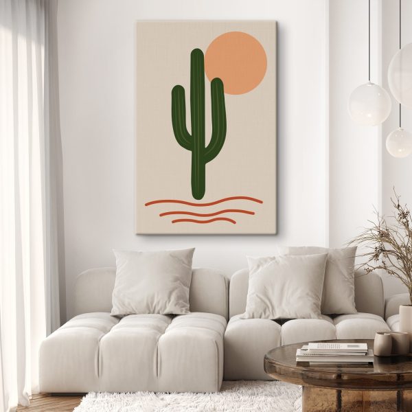 Cactus avec un soleil derrière lui Cactus avec un soleil derrière lui