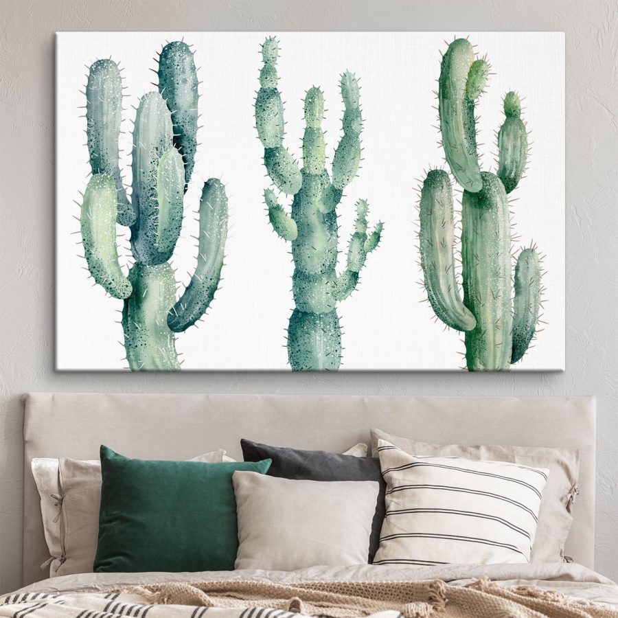 Groupe de cactus sur fond blanc Groupe de cactus sur fond blanc