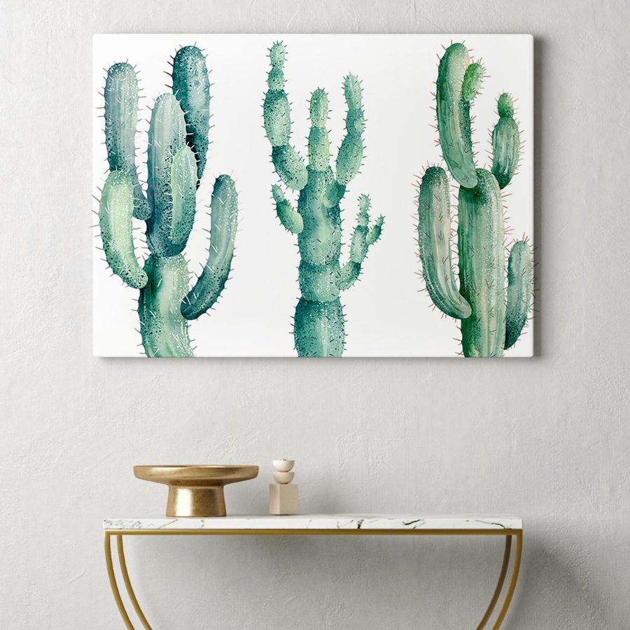 Groupe de cactus sur fond blanc Groupe de cactus sur fond blanc