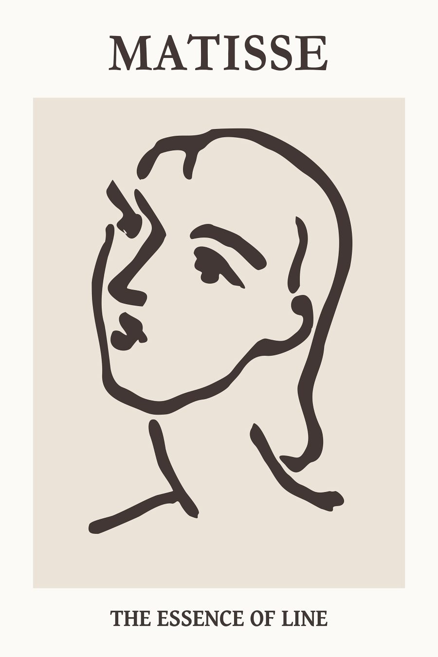 Dessin d'un visage de femme