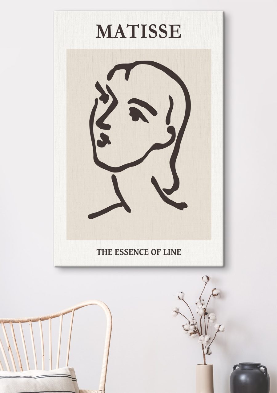 Dessin d'un visage de femme