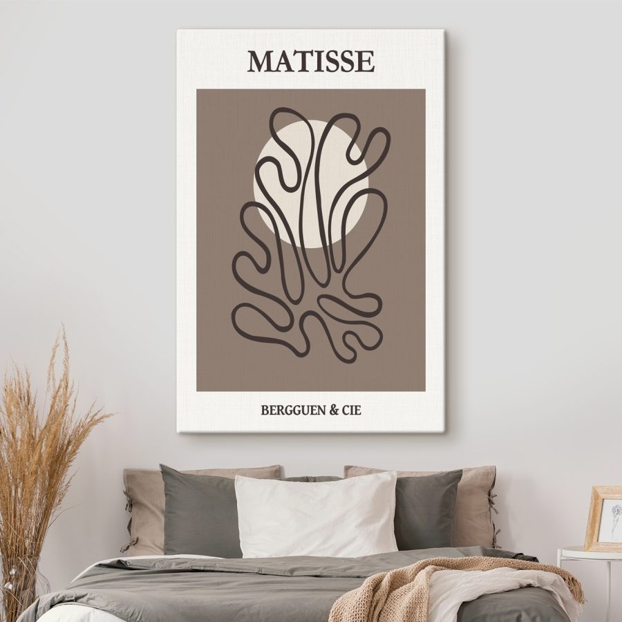 Dessin en brun et blanc d'une plante Dessin en brun et blanc d'une plante