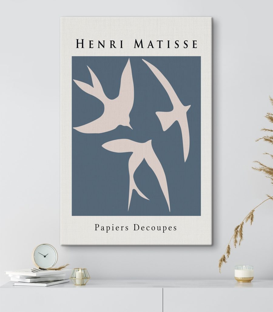 Groupe d'oiseaux sur fond bleu Groupe d'oiseaux sur fond bleu