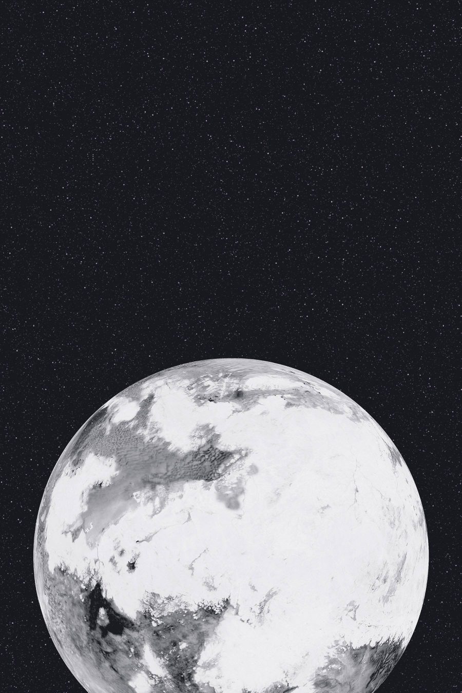 Planète dans l'espace avec des étoiles