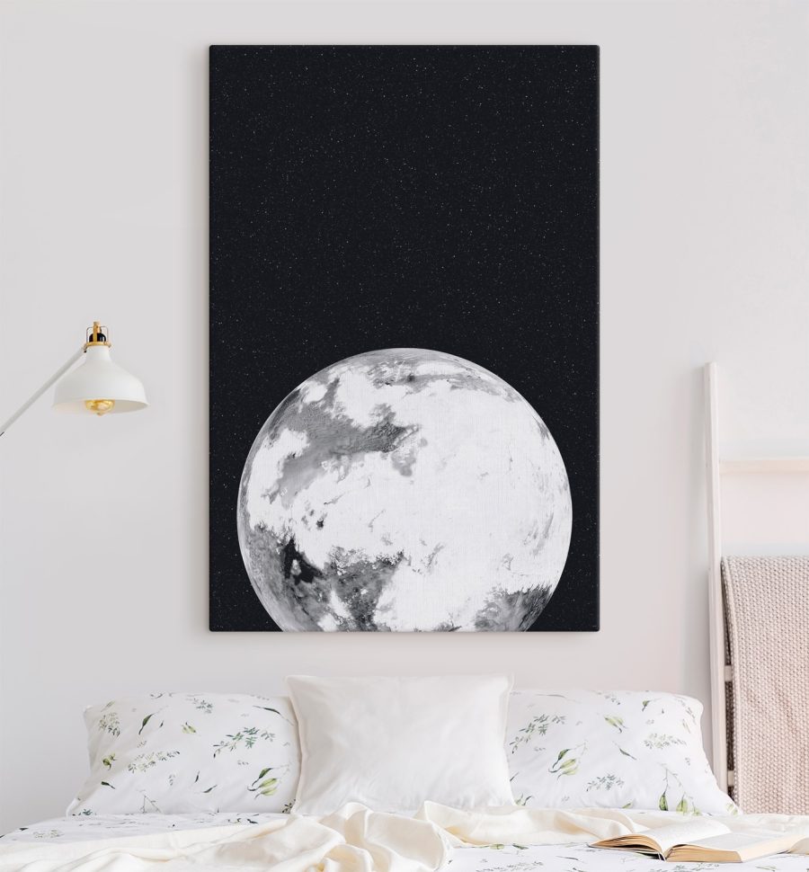 Planète dans l'espace avec des étoiles