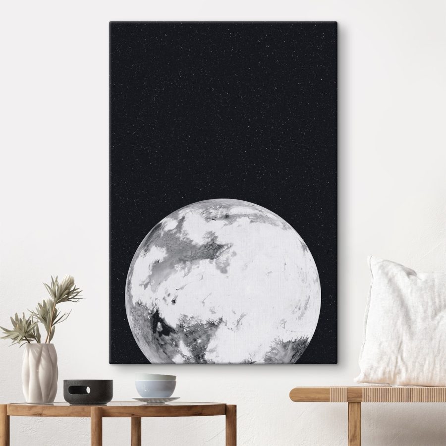Planète dans l'espace avec des étoiles