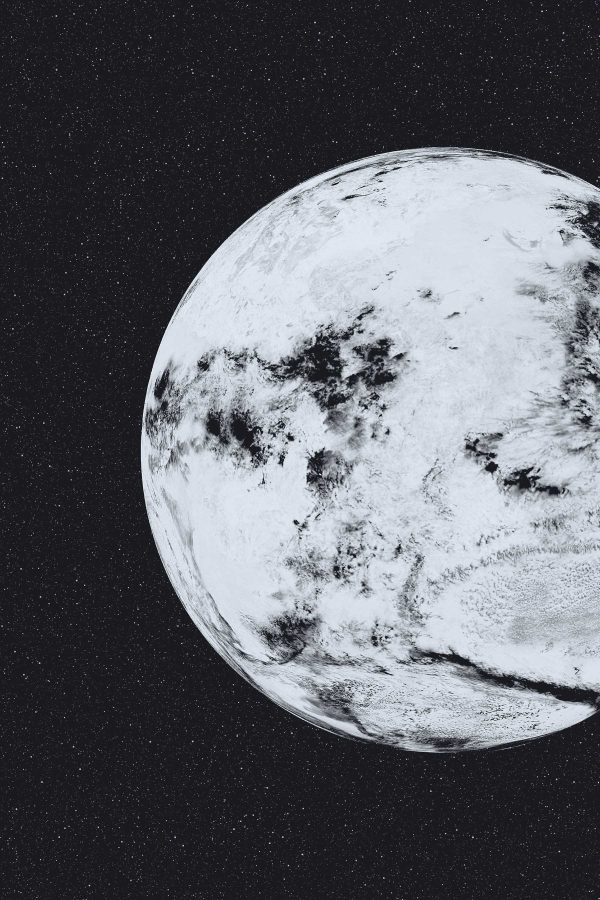 Planète dans l'espace avec des étoiles Planète dans l'espace avec des étoiles